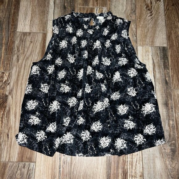 Joie Women's Limited Edition Ruffle High Neck Sleeveless Blouse Top - Picture 2 of 4